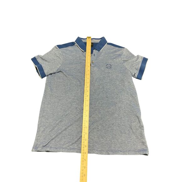 Armani Exchange Men’s Polo Shirt Blue Contrast Trim Logo Size M - Picture 5 of 11